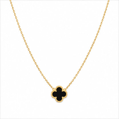 Black clover necklace