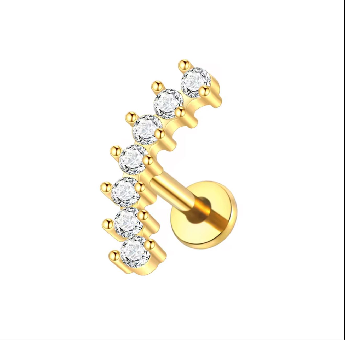 Diana Flat Studs (Pair)
