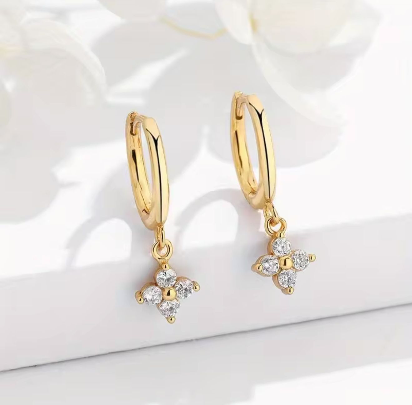 Leaf Flower Earrings