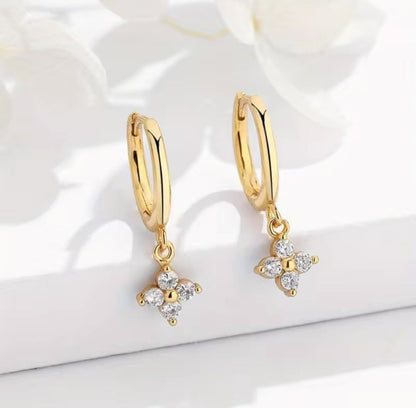 Leaf Flower Earrings