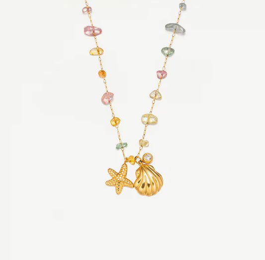 Crystal charm shell Bracelet