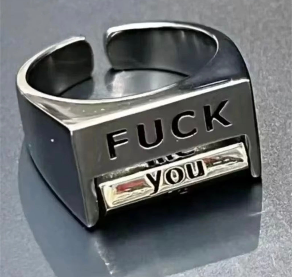 Love you/ Fuck you ring