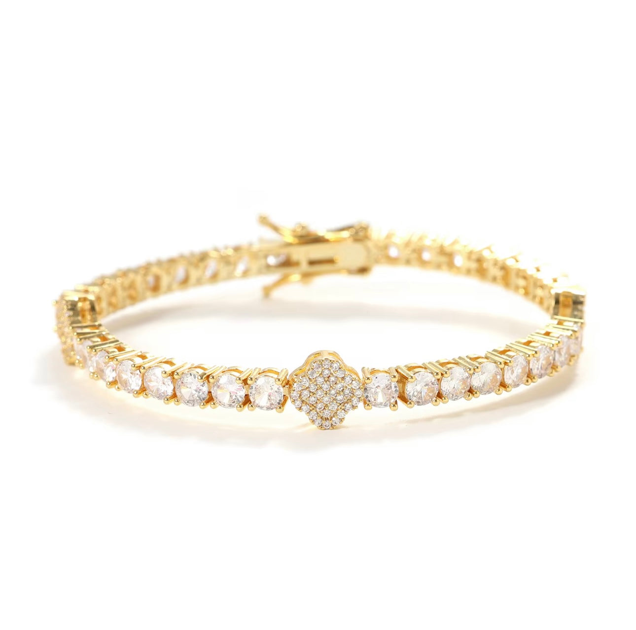 Tennis Clover Bracelet