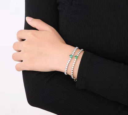 Tennis heart Bracelet