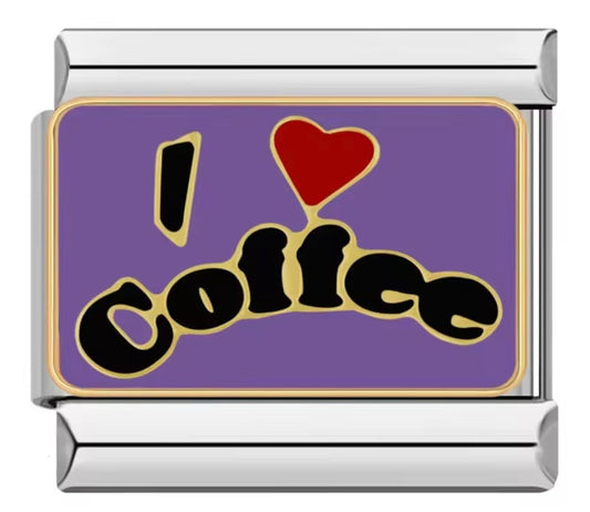 I love coffee  charm