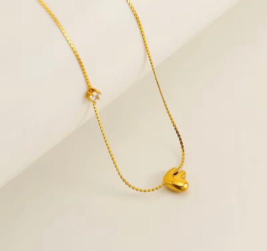 Mini bubble balloon letter alphabets 18k Gold plated