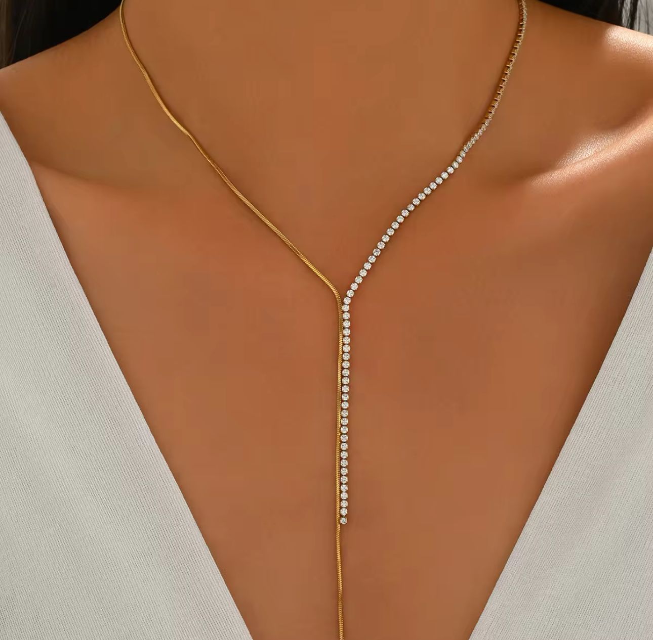 Tennis Drop necklace