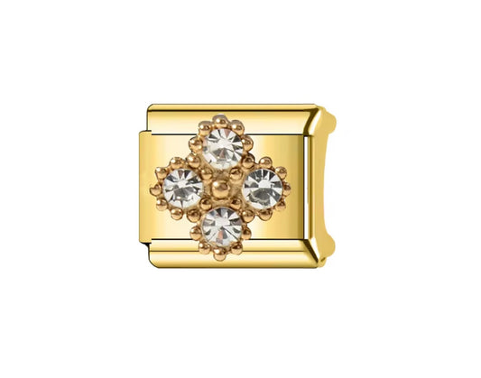 Diamond Clover Charm