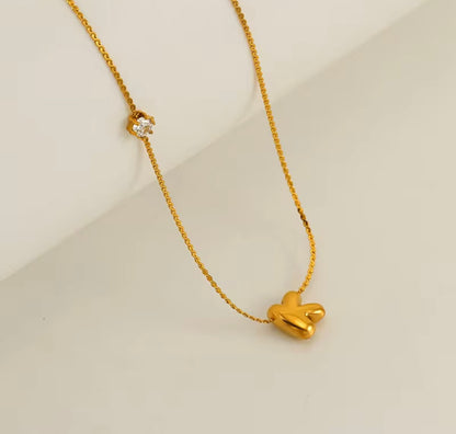 Mini bubble balloon letter alphabets 18k Gold plated