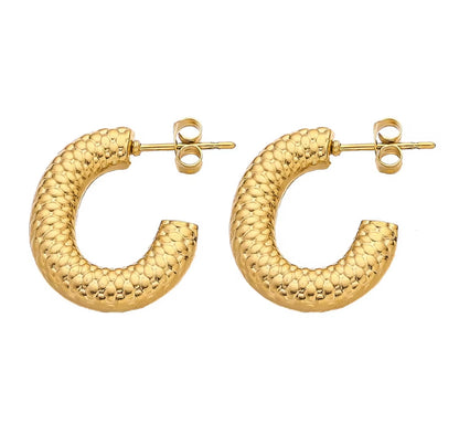 Semi Circular Earrings