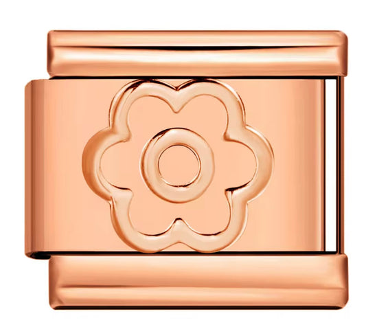 Flower Rose gold  Charm