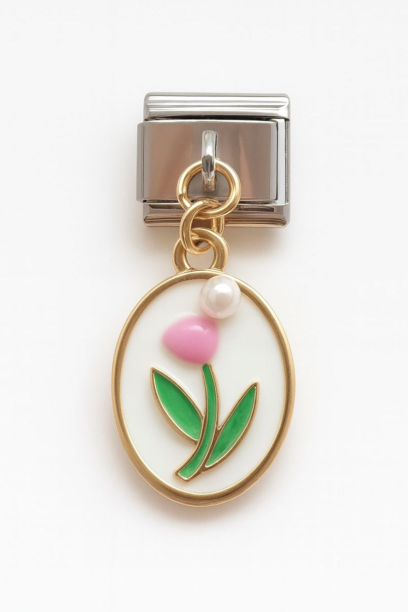Hanging tulip charm