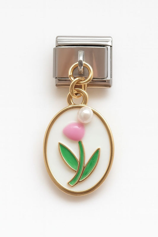 Hanging tulip charm