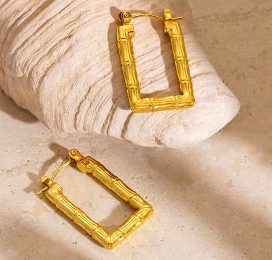 Rectangular Cane Earrings