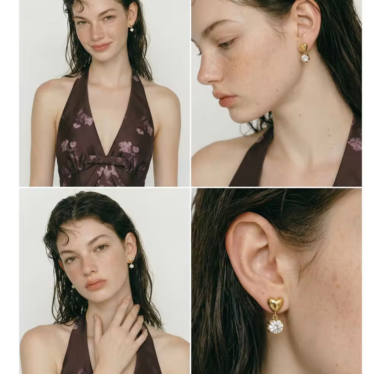 Kia heart Earrings