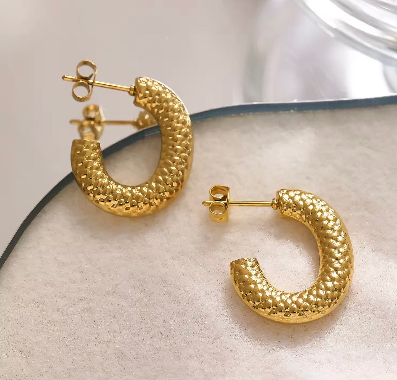 Semi Circular Earrings