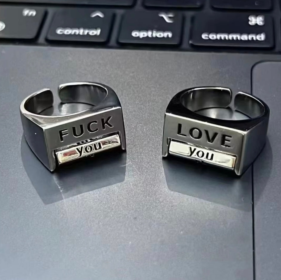 Love you/ Fuck you ring
