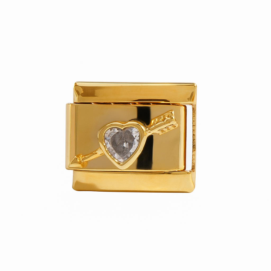 Diamond heart Charm
