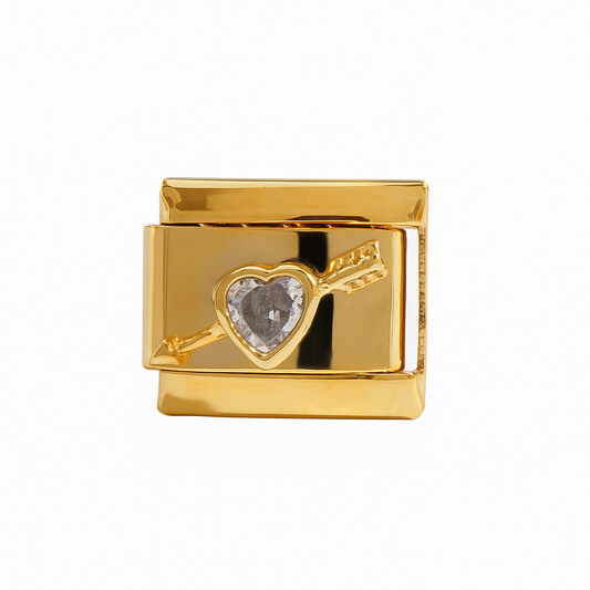 Diamond heart Charm