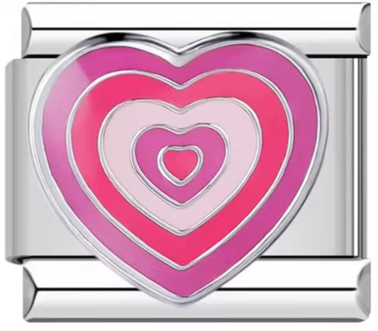 Pink heart charm