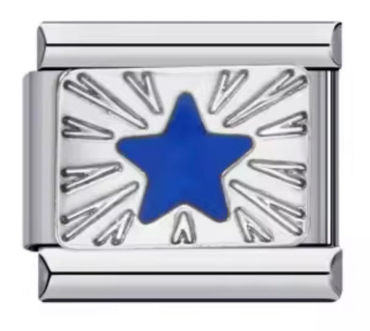 SilverBorder Star Charm