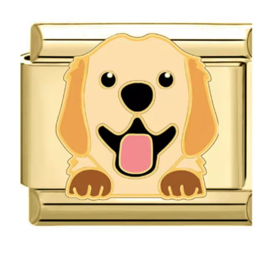 Retriever dog charm