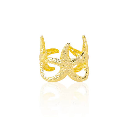 Gold Shell Set of three Rings(golden)