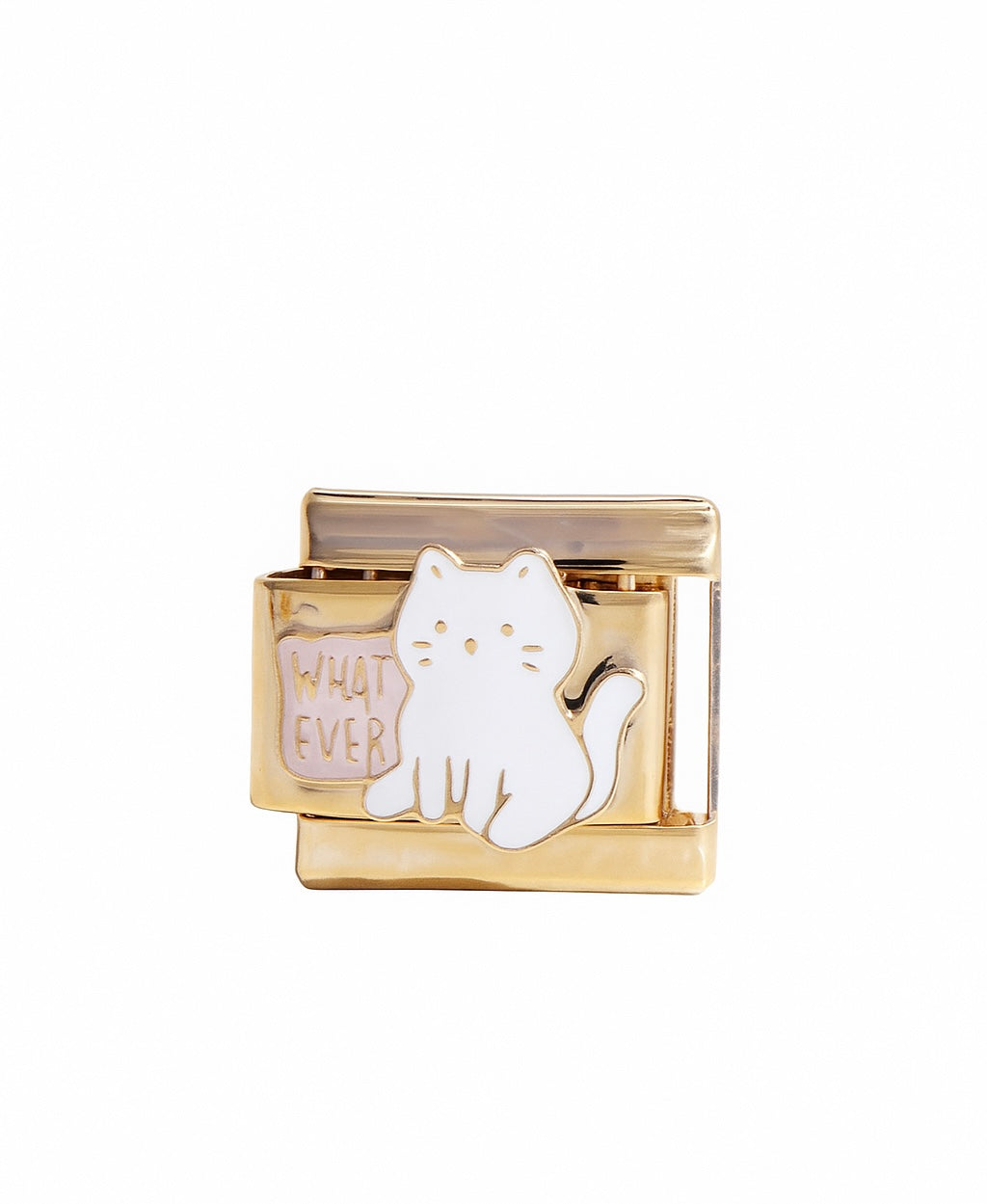 White kitty Charm