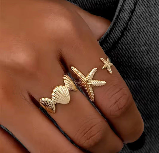 Set of 2 Rings (Golden)