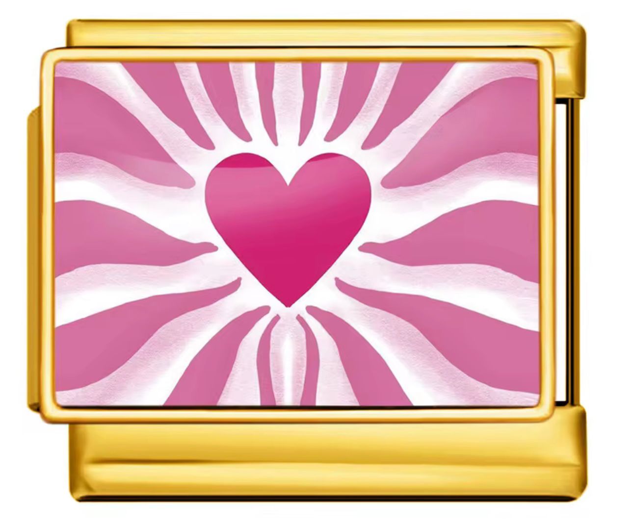 Pink heart  charm