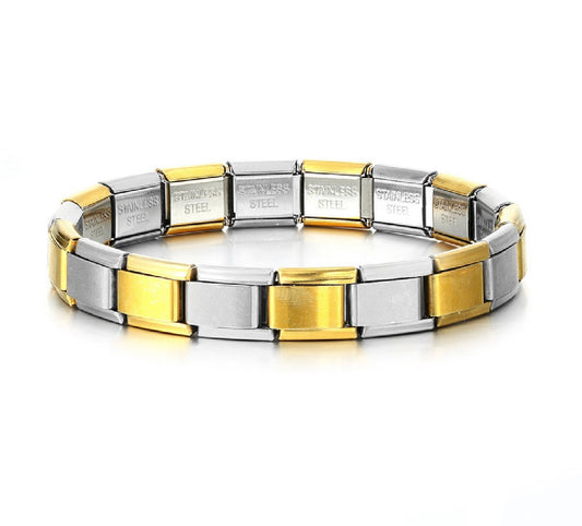 Golden silver  italian bracelet
