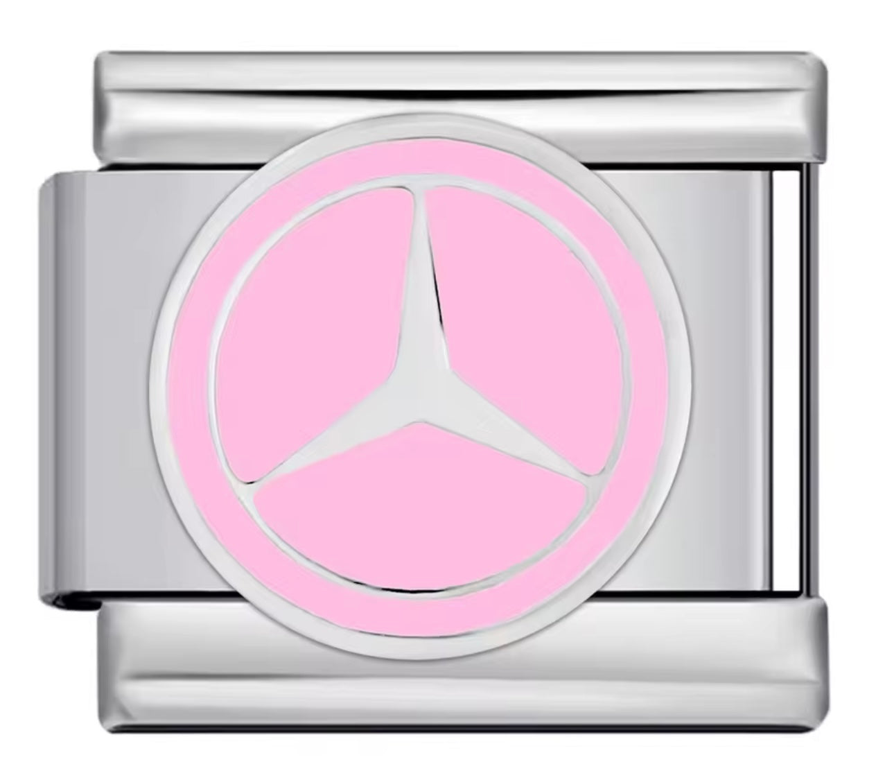 Pink Mercedes Charm