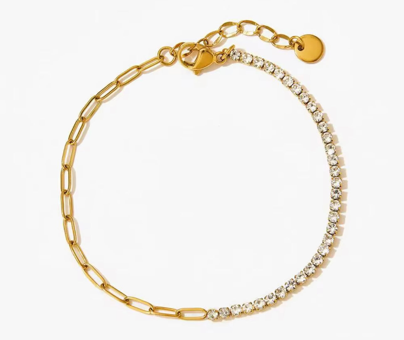 Tennis paperclip Bracelet