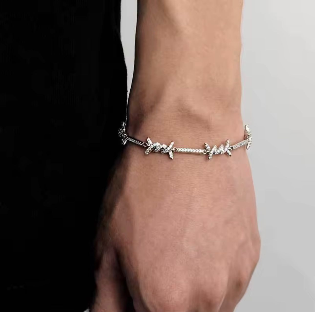 Mens barbed Bracelet