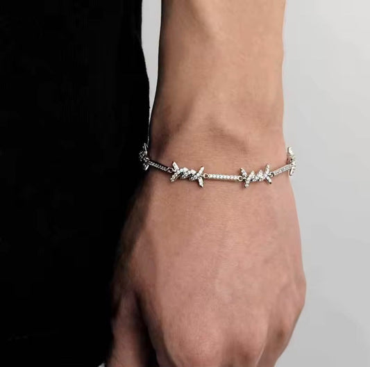 Mens barbed Bracelet