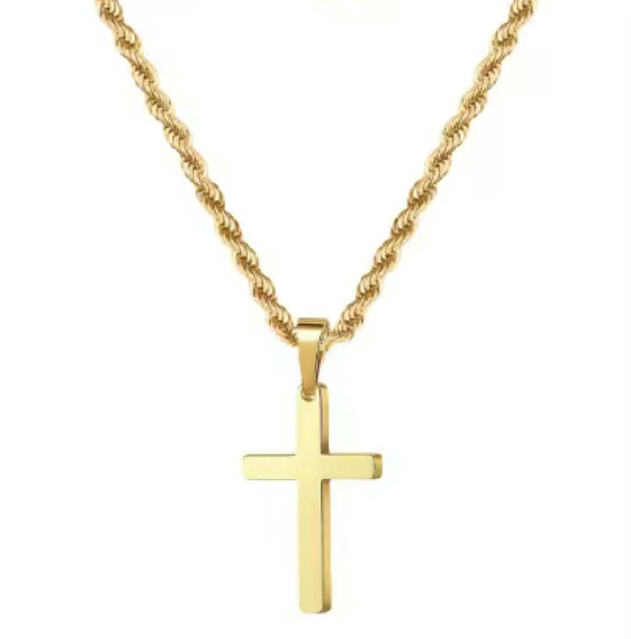 Men’s cross twist chain