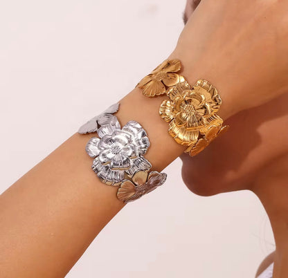 Golden Bloom Cuff