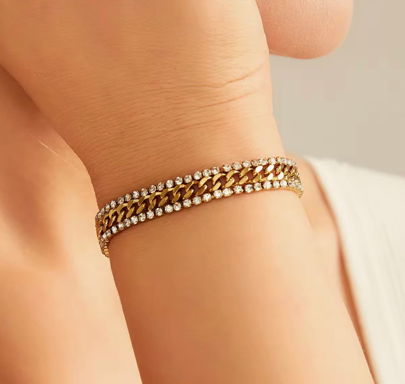 Golden Silver Bracelet