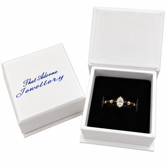 Oval mangalsutra ring