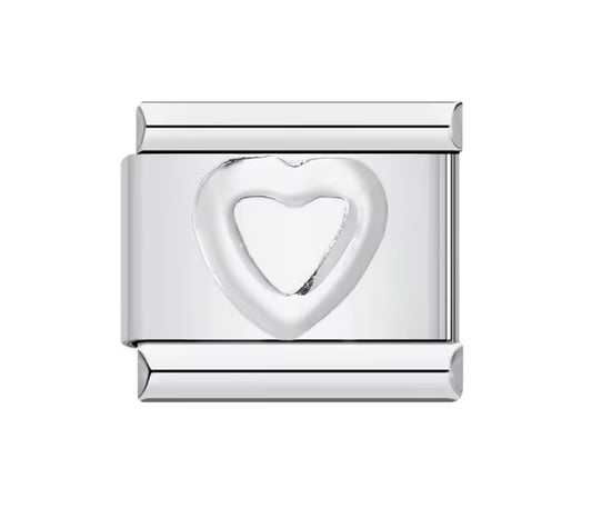 Silver Heart Charm(Hollow)