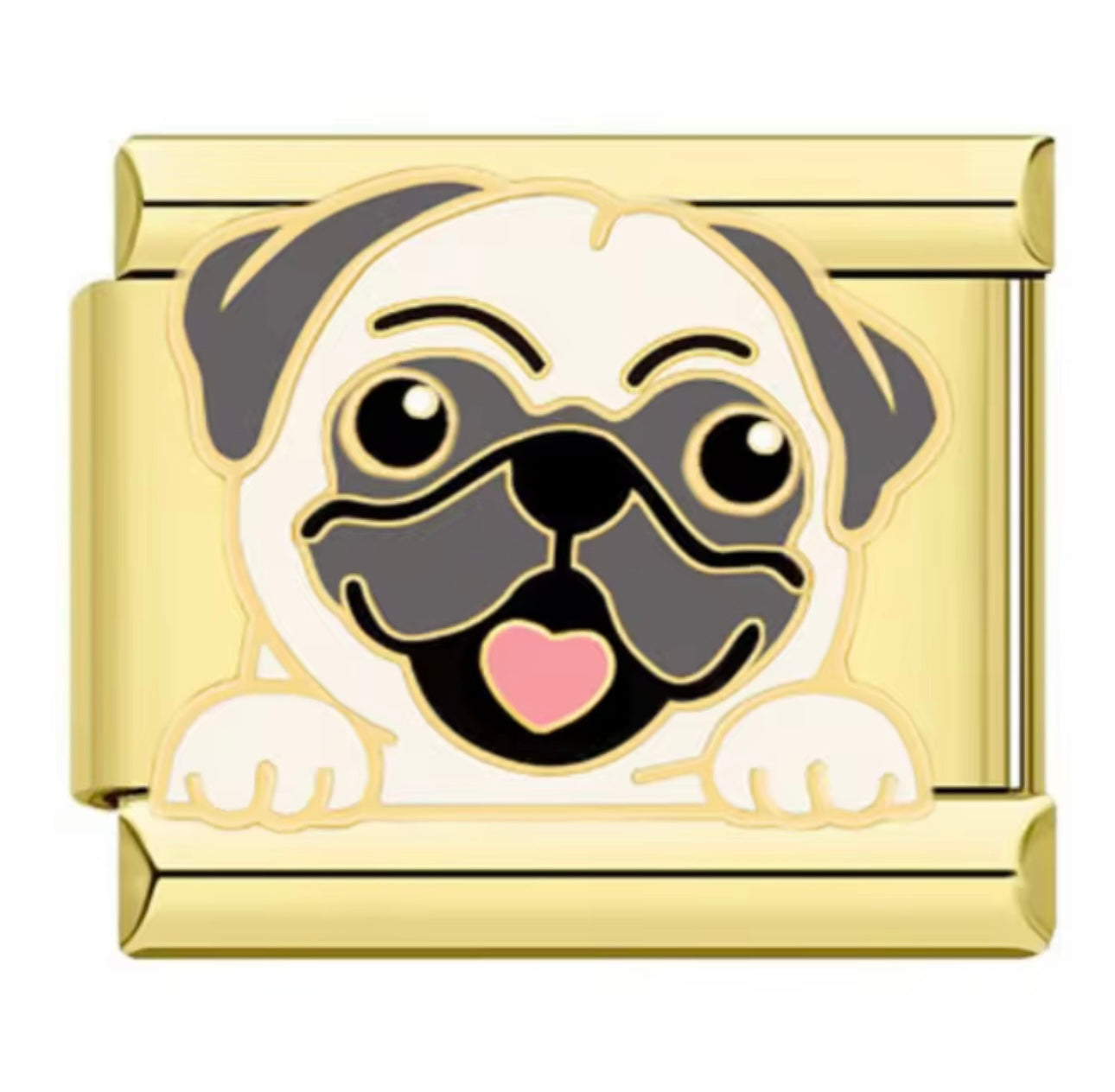 Pug dog charm