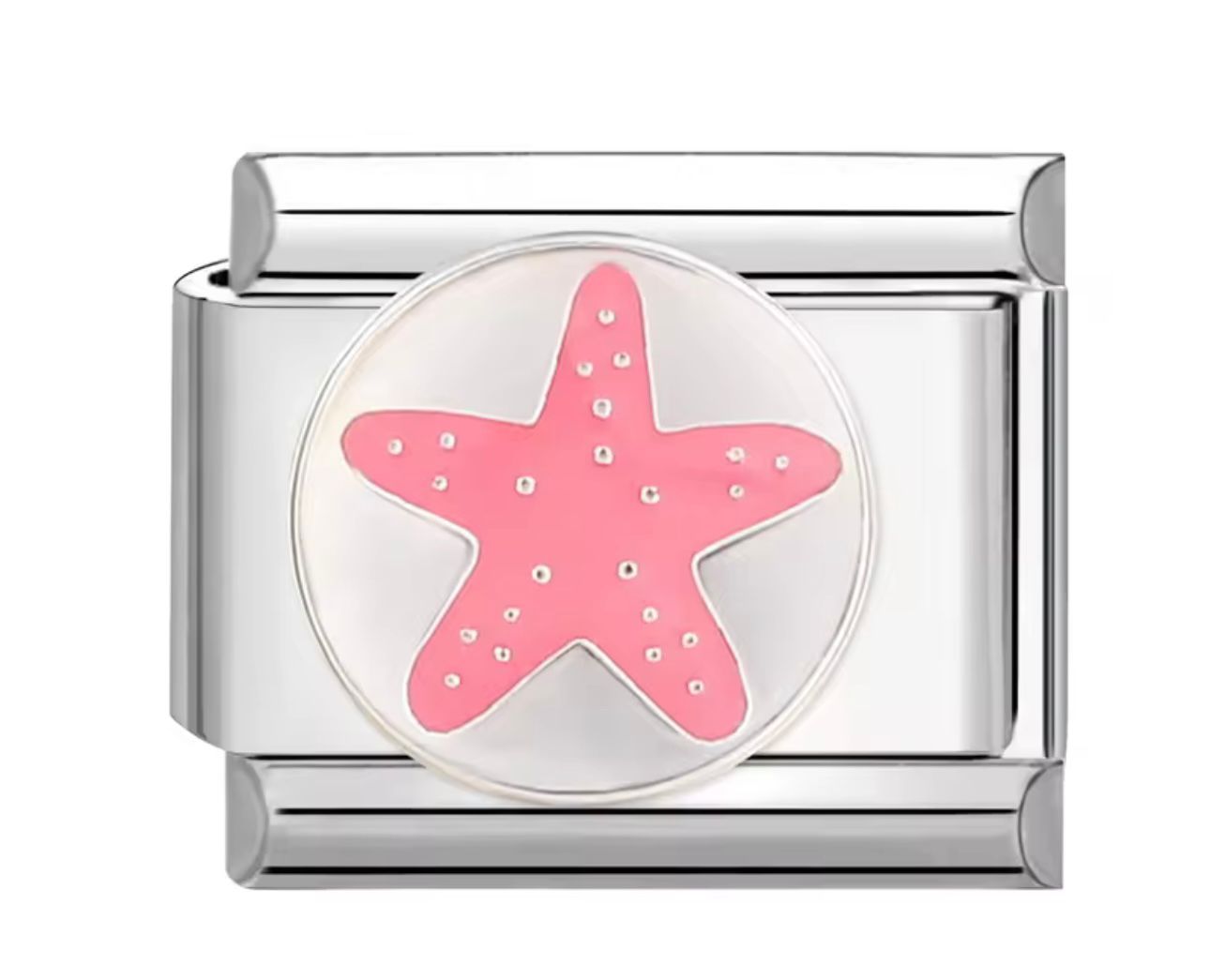 Pink starfish charm