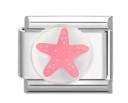 Pink starfish charm