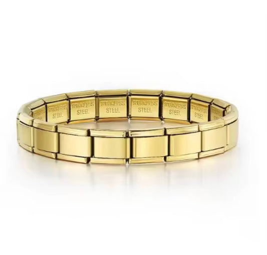 Italian Customized Charms Bracelet (Gold)