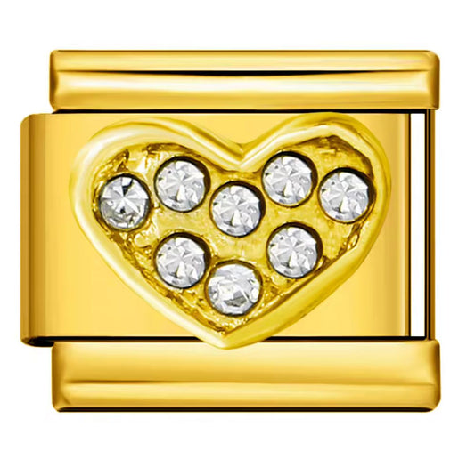 Diamond Heart Charm