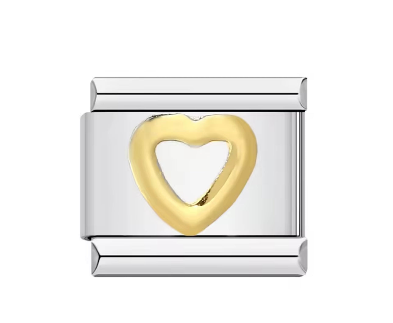 Golden heart Charm
