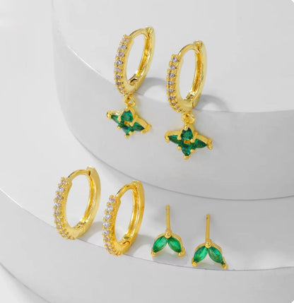 Emerald Spark piercing (not in pair)