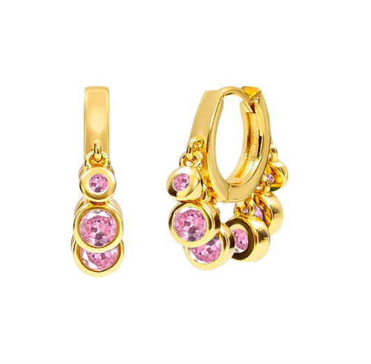 Baby Pink Dangling  earrings