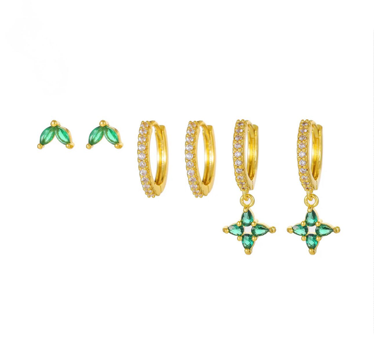 Emerald Spark piercing (not in pair)