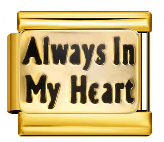 Always in my heart charm
